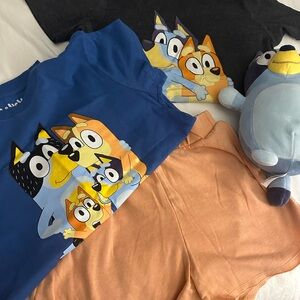 Bluey Character T-Shirts and Shorts Set
